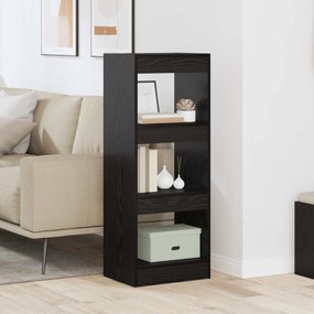 vidaXL Βιβλιοθήκη Μαύρη δρυς 37 x 30 x 103 εκ Επεξεργασμένο ξύλο