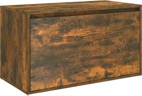 816047 vidaXL Πάγκος Χολ Καπνιστή Δρυς 80x40x45 εκ. από Επεξεργ. Ξύλο