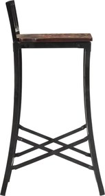 vidaXL Καρέκλες Μπαρ 2 τεμ. από Μασίφ Ανακυκλωμένο Ξύλο