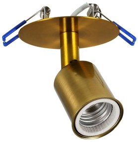 Φωτιστικό Οροφής Χωνευτό Sara 00852 Φ8x8,5cm 1xE27 Gold-Bronze GloboStar