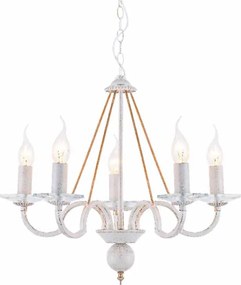 Πολυέλαιος Οροφής Aca Geisha DL9365PWG White/Antique Gold