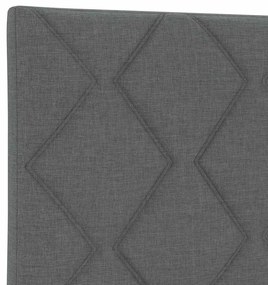 vidaXL Υφασμάτινο Κεφαλάρι Geometric Σκούρο Γκρι 160 cm ύφασμα