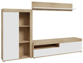 Σύνθεση Τηλεόρασης Zorbi 318-000011 265x41x158,5cm White-Oak