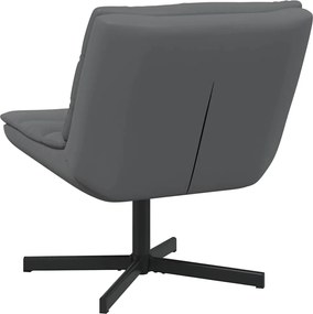 vidaXL Περιστρεφόμενη καρέκλα Γκρι 63 x 75 x 76 εκ Τεχνητό Δέρμα