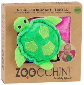 Κουβέρτα Με Λούτρινο Παιχνίδι Fleece 68,5x100εκ. Stroller Blanket Turtle Zoocchini ZOO3001