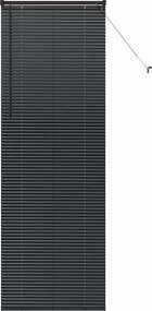 vidaXL Βενετσιάνικες Ρόδες Μαύρο 220 x 75 εκ Αλουμίνιο