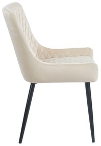 VANESA BEIGE VELVET ΥΦΑΣΜΑ ΚΑΡΕΚΛΑ ΜΕΤΑΛΛΙΚΗ