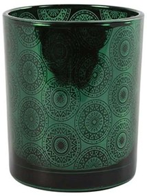 Κηροπήγιο Dolores 013.788305 7x8cm Green Glass