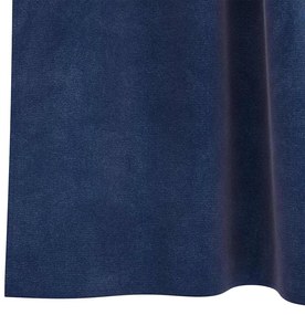 vidaXL Κουρτίνες με κουρτίνες 2 pcs Σκούρο Μπλε 140 x 225 cm Βελούδο