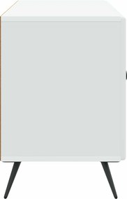 vidaXL Ντουλάπι TV Λευκό 99 x 34,5 x 50 εκ. Επεξεργασμένο Ξύλο