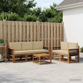 vidaXL Σειρά Καναπέ Εξωτερικού με μαξιλάρι 6 pcs