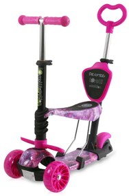 Παιδικό πατίνι Draxter Plus Scooter με κάθισμα και χειρολαβή γονέα Pink 10390140021 Lorelli