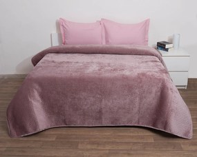 Κουβερτώριο Μονό 160x220 Velvet Verona Blush Pink - Anna Riska