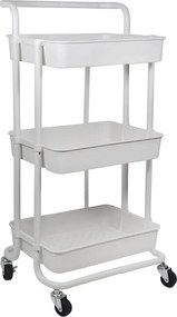 Τρόλεϊ/Ραφιέρα 3 Θέσεων Homely White 01-8628