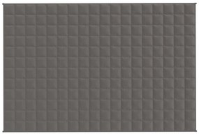 vidaXL Κουβέρτα Βαρύτητας Γκρι 120 x 180 εκ. 9 κ. Υφασμάτινη