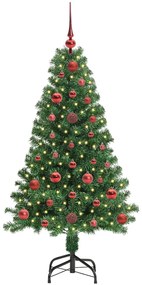 vidaXL Τεχνητό Χριστουγεννιάτικο Δέντρο με 150 LED Πράσινο 120 cm