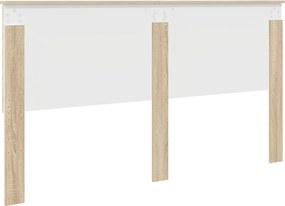vidaXL Κεφαλάρι με κεφαλάρι Δρύς Sonoma 180 cm Επεξεργασμένο ξύλο