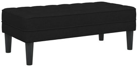 vidaXL Παγκάκι Μαύρο 113x57x39 εκ Υφάσματος