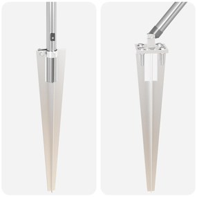 vidaXL Πόλοί περιφράξεων  με αιχμή 26 τεμάχια Ø32 mm 170 cm Γαλβανισμένο χάλυβα