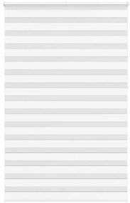 vidaXL Ζέβρα τυφλή Λευκό Πλάτος υφάσματος 135,9 εκ. Πολυεστέρας