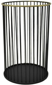 Κηροπήγιο Κυλινδρικό 834938 10x10x16,5cm Black-Gold Ankor Metal