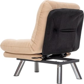 Πολυθρόνα-Κρεβάτι Κρέμα MISA SMALL SOLO 78x70x85