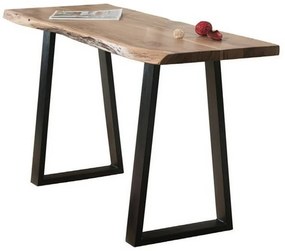 Κονσόλα Lizard Slim Acacia Natural/Black ΕΑ7102,S 130x45x76cm Μέταλλο,Ξύλο