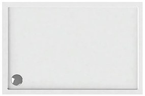 Karag New Flat 11 Ορθογώνια Ακρυλική Ντουζιέρα 70x140cm Λευκή