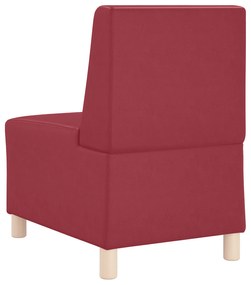 vidaXL Καθίσμα Σαλονιού Μπορντό 55 x 74 x 82 εκ Τεχνητό δέρμα