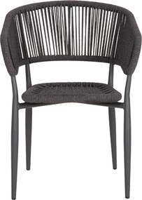 ΠΟΛΥΘΡΟΝΑ ΑΛΟΥΜΙΝΙΟΥ EULO HM5783.21 ΓΚΡΙ-ΤWISTED RATTAN ΓΚΡΙ 57x63x77Υεκ.