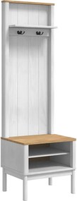 vidaXL Ντουλάπα διαδρόμου FLORO Λευκό 50 x 40 x 158 εκ