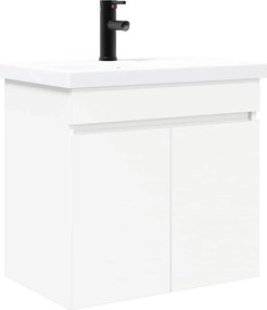 vidaXL Μονάδα μπάνιου με βρύση Λευκό 61 x 40 x 74,5 εκ.