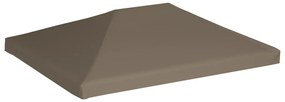 vidaXL Κάλυμμα για Κιόσκι Χρώμα Taupe 3 x 3 μ. 310 γρ./μ²
