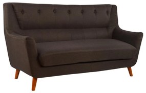 Sofa 3 Seater Curtis  Brown Fabric with cherry leg