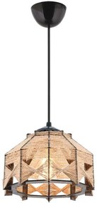 Φωτιστικό Οροφής Jutta 390FLH1830 20x20x60cm 1xE27 40W Natural-Black Opviq