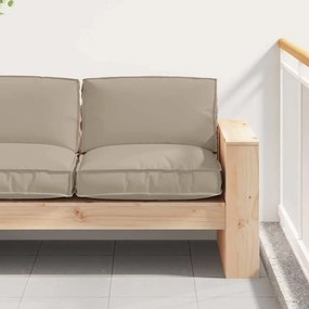 vidaXL Μαξιλάρι Ύφασμα Όξφορντ Taupe 80 x 80 x 12 cm