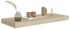 vidaXL Ράφια Τοίχου 4 τεμ. Χρώμα Δρυός 60x23,5x3,8 εκ. MDF
