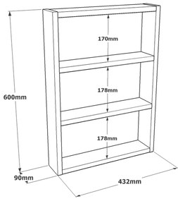 Ράφι Τοίχου ArteLibre EARLS Μπεζ Μοριοσανίδα 43.2x9x60cm
