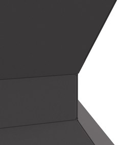 vidaXL Σκηνίδιο Φωτιάς Εξαγώνιο Μαύρο 50x50x40 εκ Ατσάλι