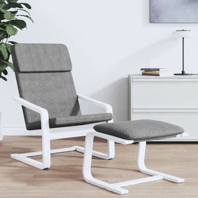 vidaXL Πολυθρόνα Relax Σκούρο Γκρι Υφασμάτινη