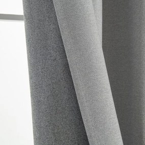 Beauty Home Κουρτίνα Full Blackout σκίασης με 8 κρίκους Elite Art 8392 Light Grey-Νο3 140x270 Ασημί