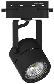 Σποτ Μονοφασικής Ράγας T00600-BL 8x14cm 1xGU10 Black Inlight