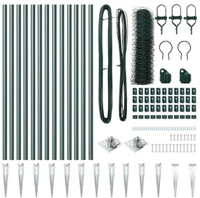 vidaXL Στύλος Περιφράξεων Πράσινο