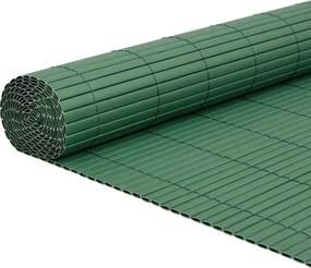 vidaXL Φράχτης Κήπου Διπλής Όψης Πράσινος 1,8x5 μ. PVC