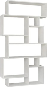 Βιβλιοθήκη Karmato Megapap χρώμα λευκό 96x25,5x168,5εκ.