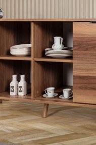 Κονσόλα Καρυδί PRAIGU 160x44x18