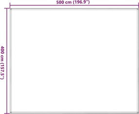 vidaXL Χαλί Σκηνής Καφέ 400 x 500 εκ.
