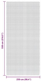 vidaXL Χαλί Σκηνής Ανθρακί 5,5x2,5 μ.