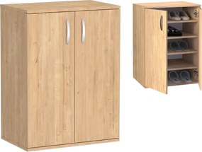 Παπουτσοθήκη - Ντουλάπι Manolo Megapap χρώμα sapphire oak 60x38x81,4εκ.