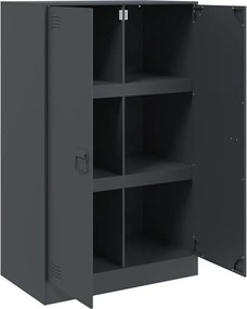 vidaXL Μπουφές Ανθρακί 67x39x107 εκ. από Ατσάλι